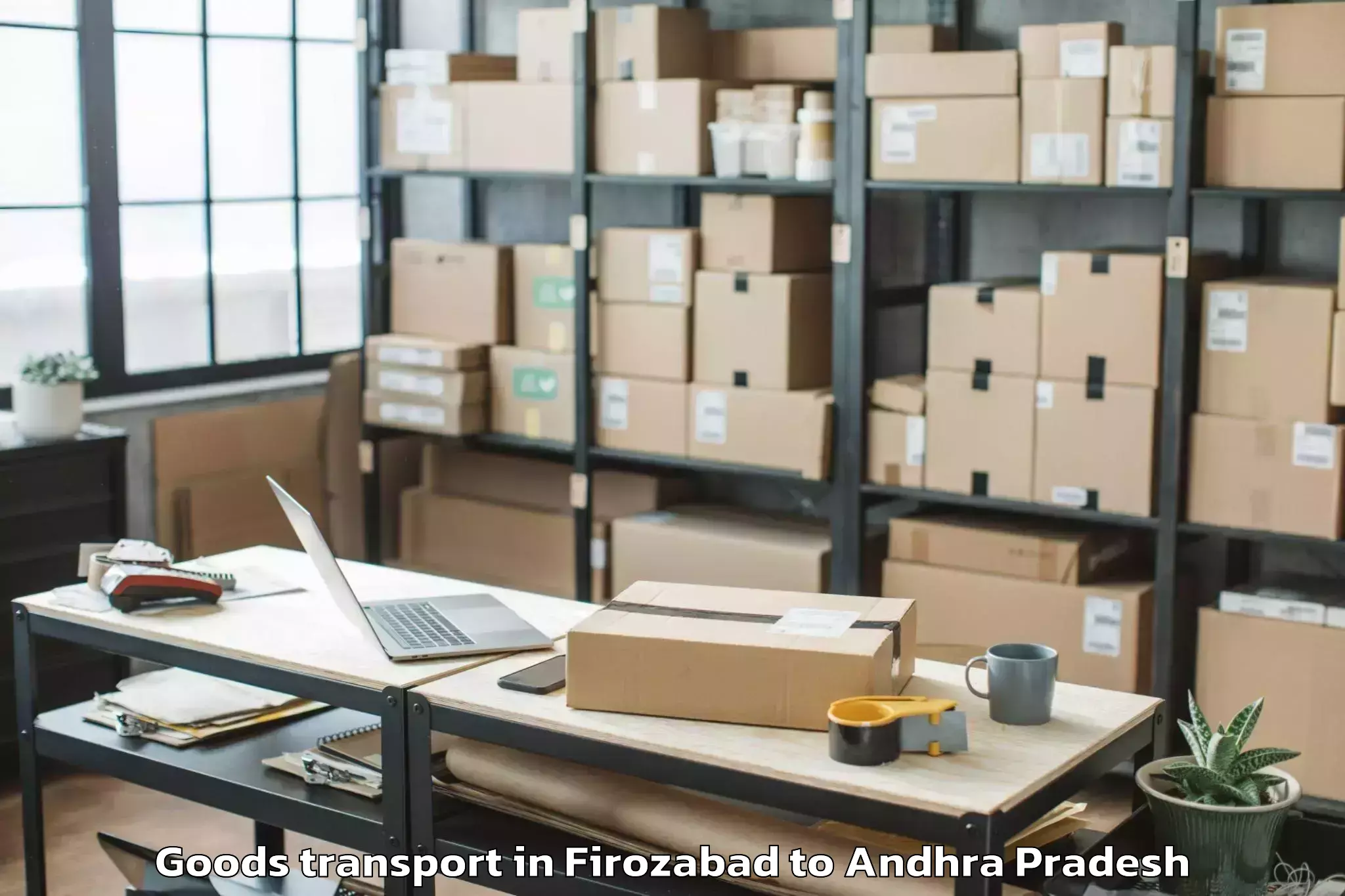 Professional Firozabad to Chandralapadu Goods Transport